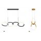 Pendule, Lustre suspendate - Pendul LED design modern Node auriu