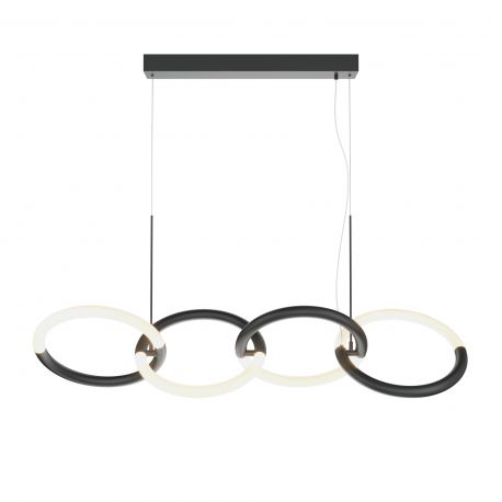 Pendule, Lustre suspendate - Lustra LED suspendata design modern Node negru