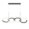 Lustra LED suspendata design modern Node negru