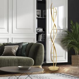 Lampadare - Lampadar LED / Lampa de podea design modern Dido aurie