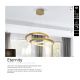 Pendule, Lustre suspendate - Lustra LED suspendata design modern Eternity 60cm