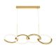 Pendule, Lustre suspendate - Lustra LED suspendata design modern Node auriu