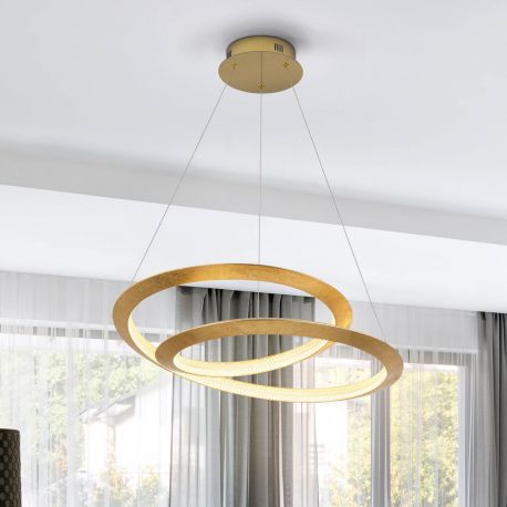 Candelabre, Lustre - Lustra LED cu telecomanda design modern Eternity 60cm
