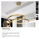 Candelabre, Lustre - Lustra LED cu telecomanda design modern Eternity 97cm