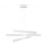 Lustra LED suspendata design modern Origami alb
