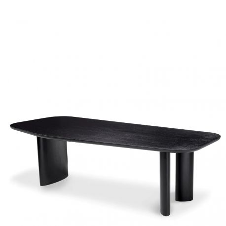 Mese dining - Masa dining moderna design LUX Flemings negru 250x105cm
