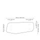 Mese dining - Masa dining moderna design LUX Flemings negru 250x105cm