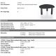 Mese dining - Masa dining moderna design LUX Lombardo negru 149x128cm