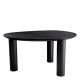 Mese dining - Masa dining moderna design LUX Lombardo negru 149x128cm