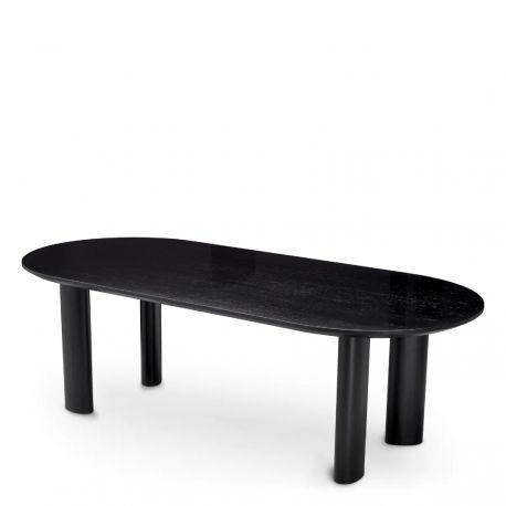 Mese dining - Masa dining moderna design LUX Mogador S negru 244x109cm