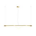 Lustra LED design modern Tau auriu