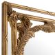 Oglinzi - Oglinda design LUX din lemn de mahon sculptat manual Le Royal, auriu antic