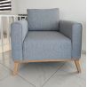 Fotoliu MILTON 1 SEATER LIGHT GREY