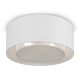 Plafoniera design modern Bergamo alb, transparent