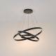 Pendule, Lustre suspendate - Lustra LED suspendata design modern Rim negru 80cm, 3000K