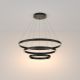 Pendule, Lustre suspendate - Lustra LED suspendata design modern Rim negru 80cm, 3000K