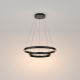 Pendule, Lustre suspendate - Lustra LED suspendata design modern Rim negru 60cm, 3000K