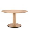 Masa rounda design LUX Astro 132cm, Natural oak