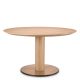 Masa rounda design LUX Astro 132cm, Natural oak