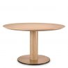Masa rounda design LUX Astro 132cm, Natural oak