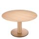 Mese dining - Masa rounda design LUX Astro 132cm, Natural oak