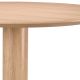 Mese dining - Masa rounda design LUX Astro 132cm, Natural oak