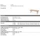 Mese dining - Masa design LUX Glover Natural oak, 245x109cm
