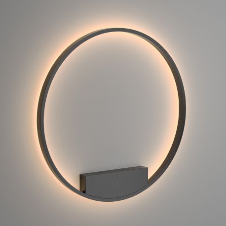 Iluminat interior - Aplica LED de perete design modern Rim negru 80cm