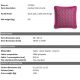 Perne si fete de perne - Perna decorativa design LUX Doris S pink, 50x50cm