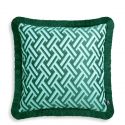 Perna decorativa design LUX Doris S green, 50x50cm