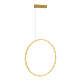 Iluminat pentru baie - Lustra / Pendul LED design modern circular IP44 Saturno Gold