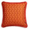 Perna decorativa design LUX Doris L orange, 60x60cm