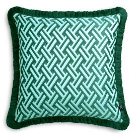 Perna decorativa design LUX Doris L verde, 60x60cm