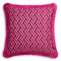 Perna decorativa design LUX Doris L roz, 60x60cm