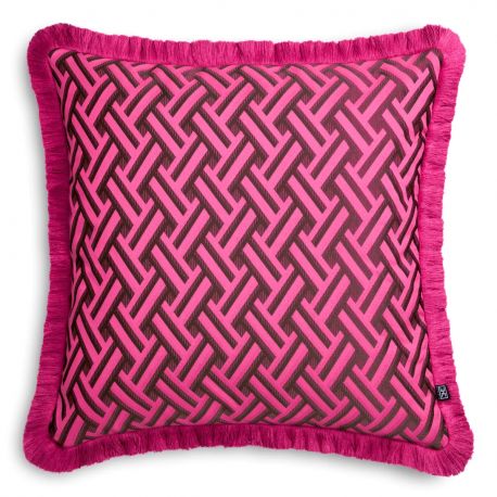 Perne si fete de perne - Perna decorativa design LUX Doris L roz, 60x60cm