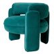 Scaune - Scaun modern design LUX Chaplin, Savona turquoise