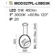 Pendule, Lustre suspendate - Pendul LED design modern Moon alama