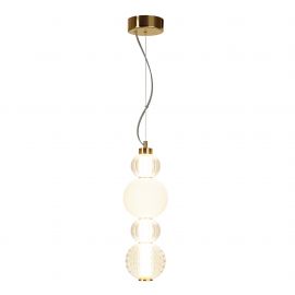 Pendule, Lustre suspendate - Pendul LED design modern Collar auriu, transparent, alb