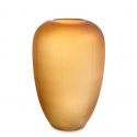 Vas decorativ din sticla design LUX Zenna M, amber