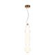 Pendul LED design modern Collar auriu, transparent, alb