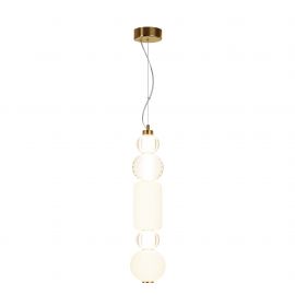 Pendule, Lustre suspendate - Pendul LED design modern Collar auriu, transparent, alb