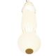 Pendule, Lustre suspendate - Pendul LED design modern Collar auriu, transparent, alb