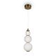 Pendule, Lustre suspendate - Pendul LED design modern Collar auriu, transparent, alb