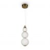 Pendul LED design modern Collar auriu, transparent, alb