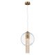 Pendule, Lustre suspendate - Pendul design modern Flusso bronz 20cm