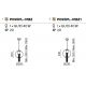 Pendule, Lustre suspendate - Pendul design modern Flusso bronz 20cm