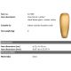 Vaze - Vas decorativ din sticla design LUX Zenna L, amber