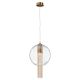 Pendule, Lustre suspendate - Pendul design modern Flusso bronz 23cm