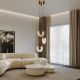 Pendule, Lustre suspendate - Lustra LED, pendul design modern Maya auriu