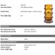 Vaze - Vas decorativ din sticla design LUX Bloom amber